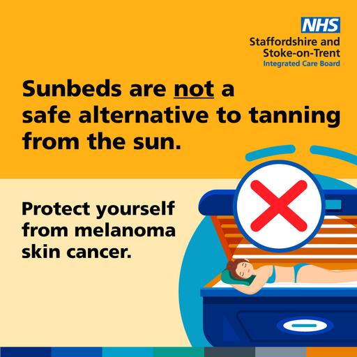 Skin cancer sunbed social media graphic 01