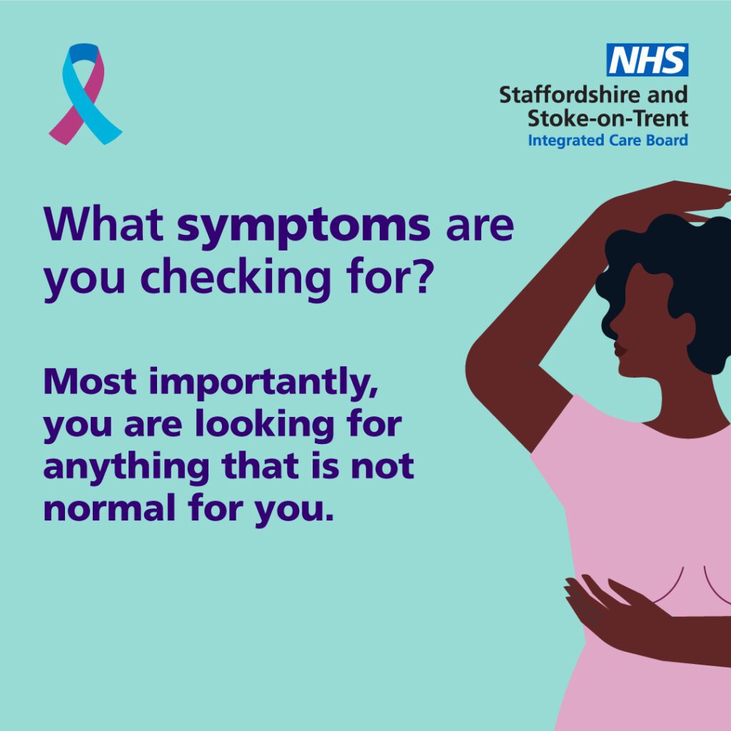 What symptoms are you checking for? Most importantly, you are looking for anything that is not normal for you. 